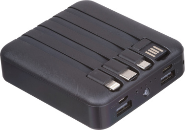 Solar power bank 10 000 mAh CRETE, black, product image (3)