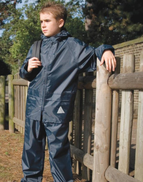 Junior Waterproof Jacket/Trouser Set, red - Result (4)