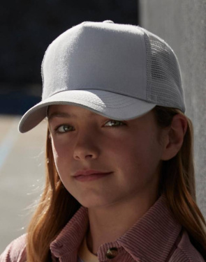 Junior Snapback Trucker, light grey/light grey - Beechfield (3)