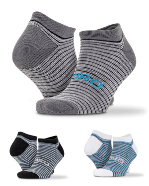 3-Pack Mixed Stripe Sneaker Socks, Color Mix 2 - Spiro (2)