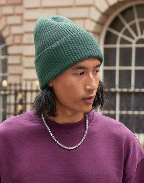 Oversized Cuffed Beanie, Olive Green - Beechfield (3)