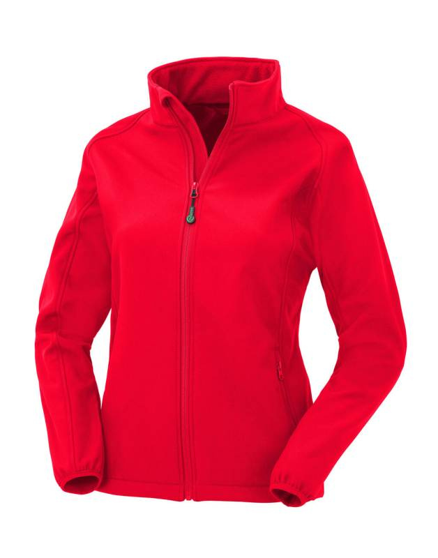 Women's Recycled 2-Layer Printable Softshell Jkt, red - Result Recycled (1)