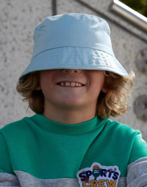 Junior Organic Cotton Bucket Hat, Powder Blue - Beechfield (3)