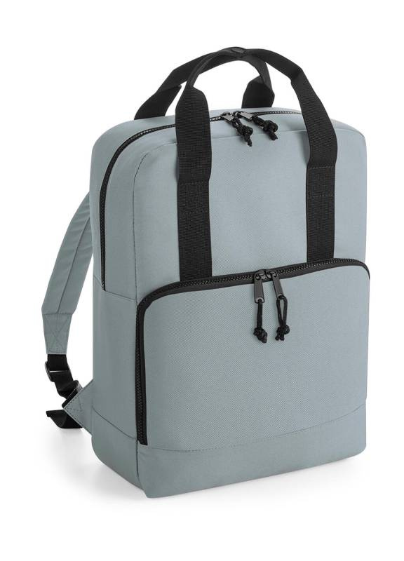 Recycled Twin Handle Cooler Backpack, Pure Grey - Bagbase (1)