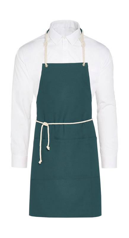 CORSICA - Cord Bib Apron with Pocket, Enamel Blue - SG Accessories - BISTRO (1)