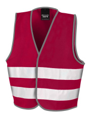 Junior Enhanced Visibility Vest, burgundy