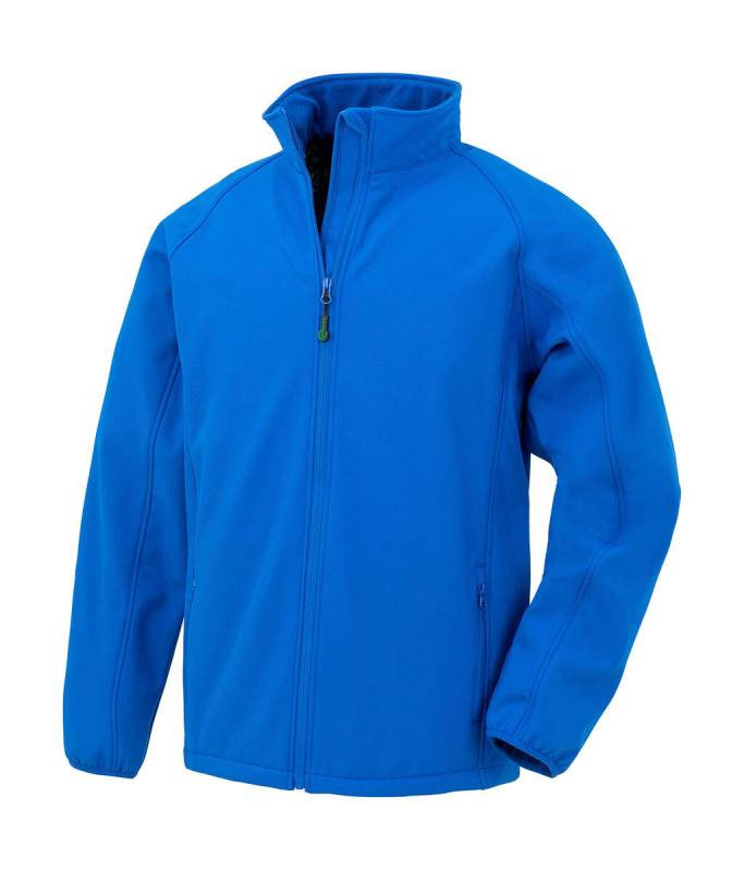 Men's Recycled 2-Layer Printable Softshell Jacket, royal blue - Result Recycled (1)