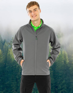 Men's Recycled 2-Layer Printable Softshell Jacket, red - Result Recycled (2)