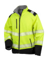 Printable Ripstop Safety Softshell, Fluorescent Yellow/Black