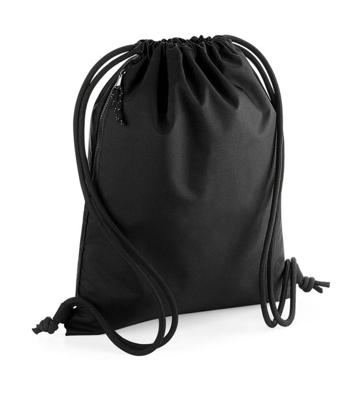 Recycled Gymsac, black - Bagbase (1)
