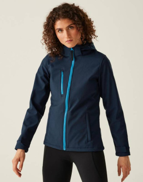 Women's Venturer 3-Layer Hooded Softshell Jacket, navy - Regatta Professional (4)