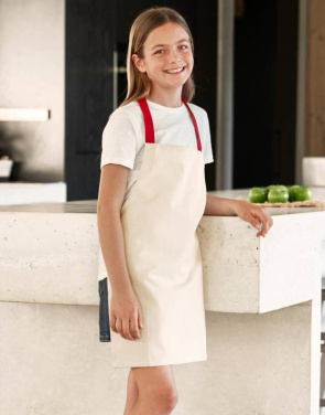 FairTrade Cotton Junior Craft Apron, natural/French navy - Westford Mill (2)