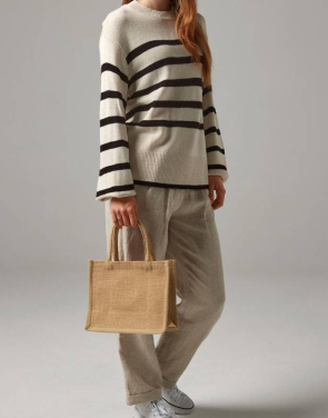 Natural Starched Jute Mini Gift Bag, natural - Westford Mill (2)