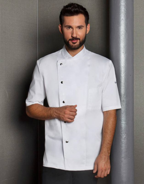 Chef Jacket Gustav Short Sleeve, Anthracite - Karlowsky (2)