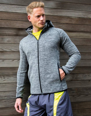 Men's Microfleece Hoodi, Marl Grey/Black - Spiro (2)