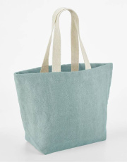 Soft Washed Jute Beach Bag, Duck Egg Blue