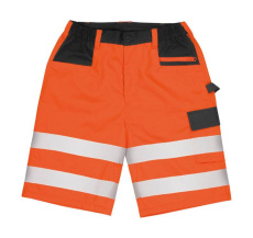 Safety Cargo Shorts, Fluorescent Orange