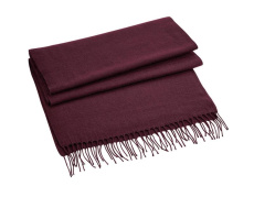 Classic Woven Scarf, burgundy