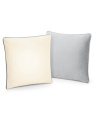 Fairtrade Cotton Piped Cushion Cover, Natural/Light Grey