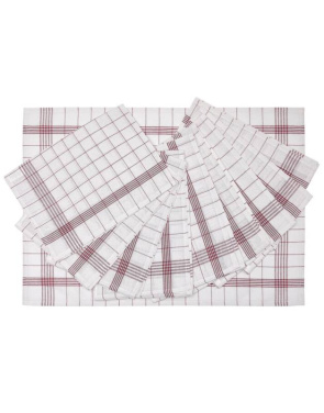 Dishcloth MILAN (10-Pack), white/red - SG Accessories - BISTRO (2)