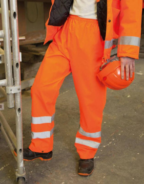 High Profile Rain Trousers, Fluorescent Orange – Result Safe-Guard (2)