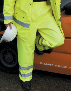 High Profile Rain Trousers, Fluorescent Yellow – Result Safe-Guard (4)