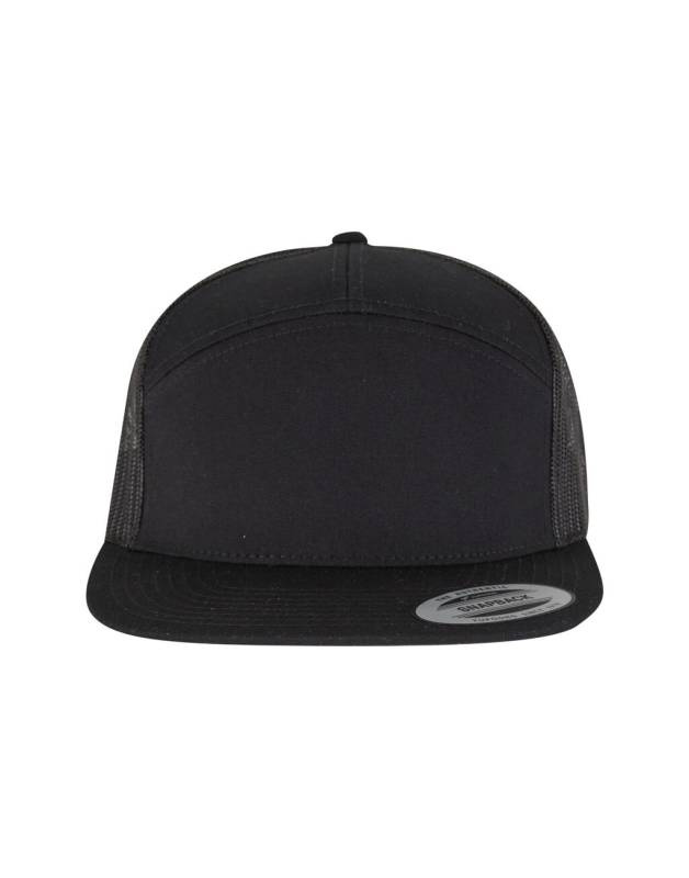 7 Panel Classic Trucker Cap, black/black – Flexfit (1)