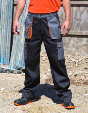 LITE Trouser, grey/black/orange – Result Work-Guard (2)