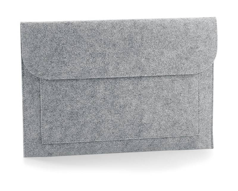 Felt Laptop/Document Slip, grey melange – Bagbase (1)