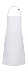 Bib Apron Basic with Pocket, white