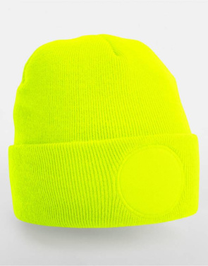 Circular Patch Beanie, Graphite Grey – Beechfield (4)