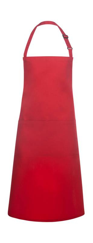 Bib Apron Basic with Pocket, red – Karlowsky (1)