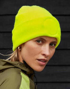 Circular Patch Beanie, Classic Red – Beechfield (2)