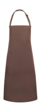 Bib Apron Basic with Pocket, Light Brown