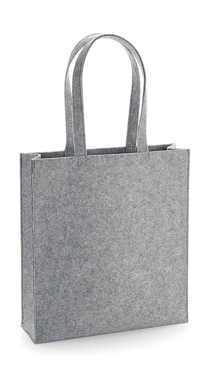 Felt Tote Bag, grey melange – Bagbase (1)