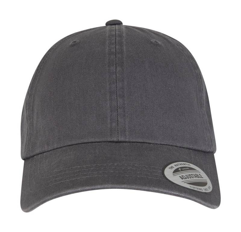 Cap Low Profile garment washed, grey – Flexfit (1)