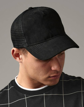 Suede Snapback Trucker, black – Beechfield (2)