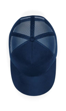 Suede Snapback Trucker, French navy – Beechfield (4)