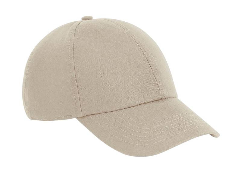 Organic Cotton 6 Panel Cap, sand – Beechfield (1)