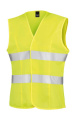 Recycled Women's Hi-Viz Fitted Tabard, Fluorescent Yellow