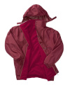 Recycled Fleece Lined Stomdri 4000 Jacket, burgundy/burgundy