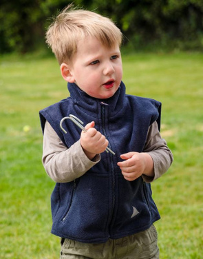 Kids Fleece Bodywarmer, navy – Result (2)