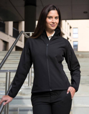 Ladies' Printable Softshell Jacket, black/orange – Result Core (4)