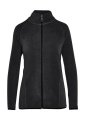 Signature Tagless Microfleece Full Zip Women, Dark Black
