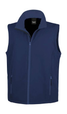 Men's Printable Softshell Bodywarmer, navy/navy