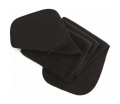 Fleece Scarf with Pocket, black