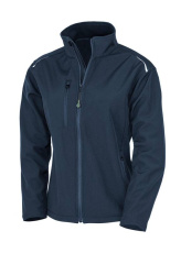 Womens Recycled 3-Layer Printable Softshell Jacket, navy