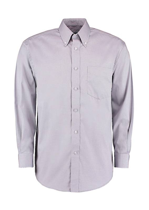 Classic Fit Premium Oxford Shirt, Silver Grey – Kustom Kit (1)