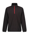 Navigate Half Zip Fleece, Black/Classic Red