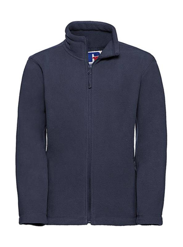 Kids Full Zip Outdoor Fleece, French navy – Russell Athletic (1)